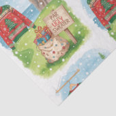 Golf Ugly Sweater Christmas Party with Santa Claus Tissuepapier (Detail)