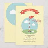 Golf Uitnodiging (Voorkant / Achterkant)