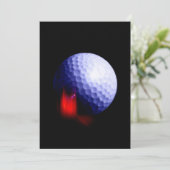 Golf uitnodiging Aankondiging (Staand voorkant)