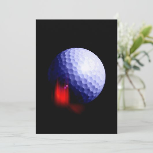 Golf uitnodiging Aankondiging (Staand voorkant)