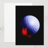 Golf uitnodiging Aankondiging (Voorkant / Achterkant)