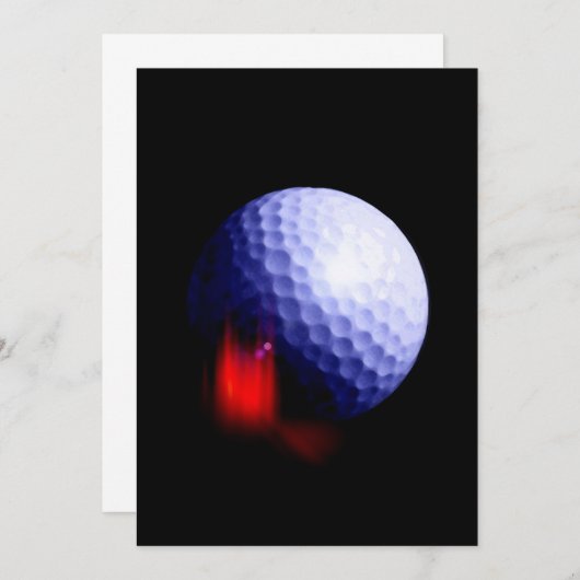 Golf uitnodiging Aankondiging (Voorkant / Achterkant)