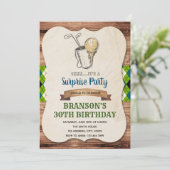 Golf-uitnodiging voor volwassenen kaart (Staand voorkant)