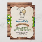 Golf-uitnodiging voor volwassenen kaart (Voorkant / Achterkant)