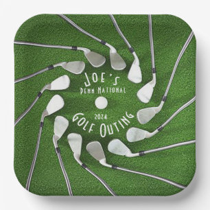 Golf Uitstapje Vierkant Papieren Bord