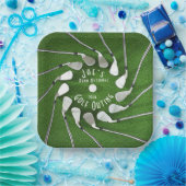 Golf Uitstapje Vierkante Papieren Bord (Feest)