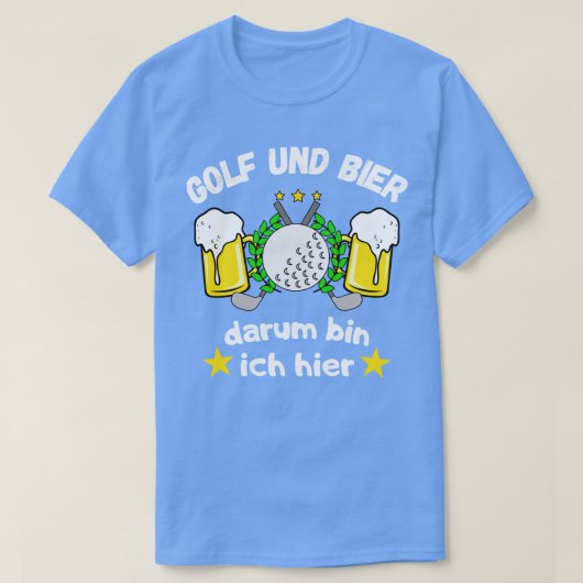 Golf und Bier Lustiges Golfspieler Spa T-shirt (Design voorkant)