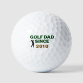 Golf Vader Sinds Jaar Vintage Ontwerp Golfballen (Voorkant)