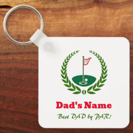 Golf Vader Vaderdag Cadeau Sleutelhanger