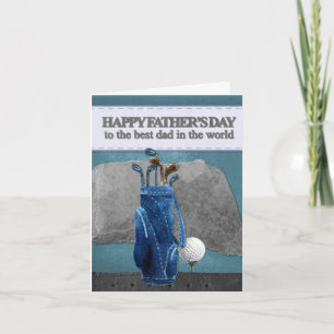 Golf Vader Vaderdag Gepersonaliseerd Kaart