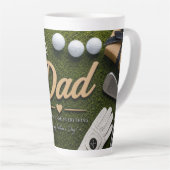Golf Vader Vaderdag  Koffiemok Latte Mok (Rechterhoek)