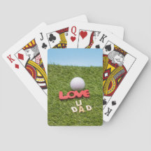 Golf vaderdag golfbal met liefde voor groen