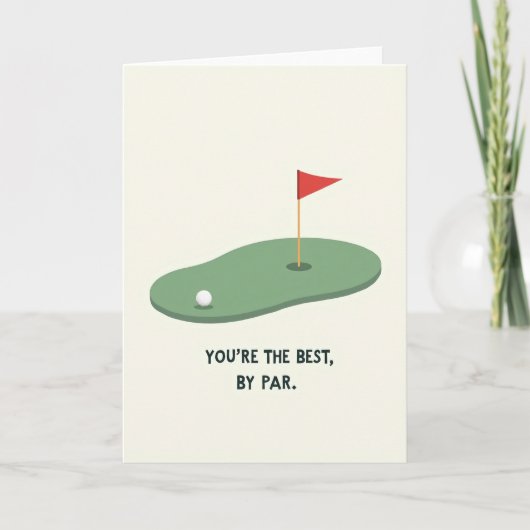 Golf Vaderdag Scènekaart Kaart (Voorkant)