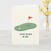 Golf Vaderdag Scènekaart Kaart (Gele Bloem)