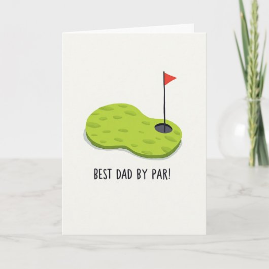 Golf Vaderdag Wenskaart Kaart (Voorkant)