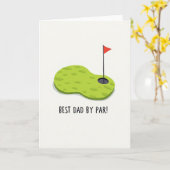Golf Vaderdag Wenskaart Kaart (Gele Bloem)