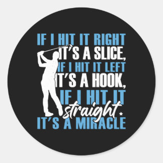 Golf Vaders Day Golfer Ronde Sticker