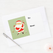 Golf Vakantie Cadeautags Rechthoekige Sticker (Envelop)