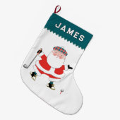 Golf Vakantie Grote Kerst Sock Kerstsok (Voorkant (Hangend))