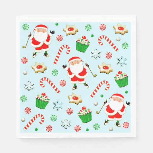 Golf Vakantie Party Servetten (Voorkant)