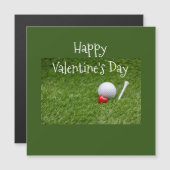Golf Valentijn Card golfbal en t-shirt met liefde (Voorkant / Achterkant)