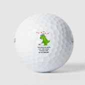 Golf Valentijnsdag met rood hart Golfballen (Voorkant)