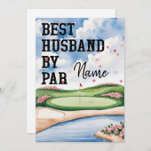 Golf Valentijnsdag voor echtgenoot golfer beste on Feestdagenkaart (Voorkant / Achterkant)