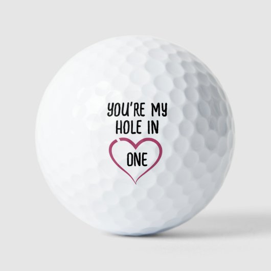 Golf Valentines Day Gifts For Golfer Love Couple Golfballen (Voorkant)