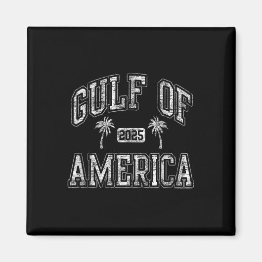 Golf van 2025 Amerika Palmbomen Grappig Magneet (Voorkant)