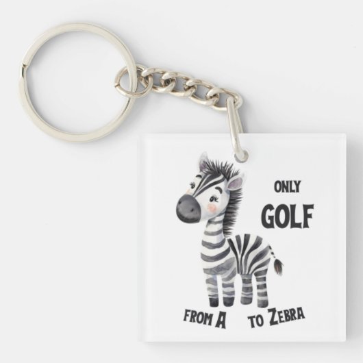 Golf van A tot Z, Zebra Sleutelhanger (Voorkant)