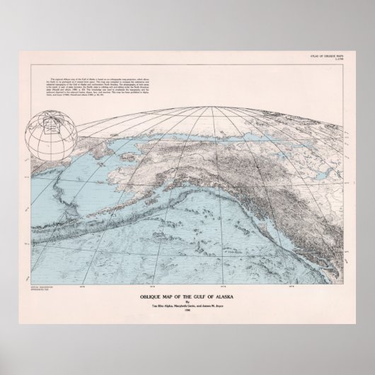  Golf van Alaska Geological Map (1980) Poster (Voorkant)