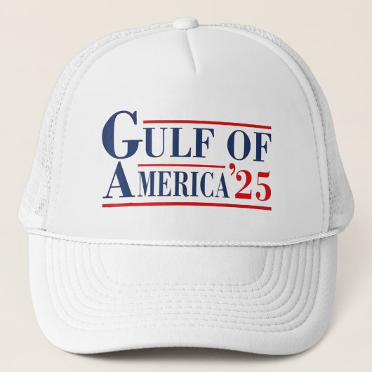 Golf van Amerika 2025 Amerikaanse vlag Golf Mexico Trucker Pet (Voorkant)