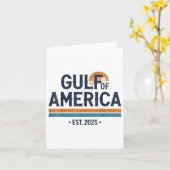 Golf van Amerika 2025 Amerikaanse vlag Kaart (Gele Bloem)
