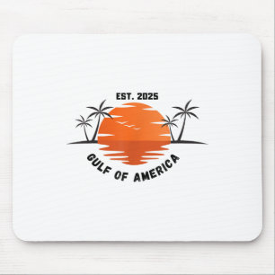Golf van Amerika 2025 Amerikaanse vlag Mexico Retr Muismat