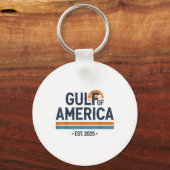 Golf van Amerika 2025  Amerikaanse vlag Sleutelhanger (Voorkant)