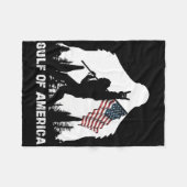 Golf van Amerika 2025 Grappige vlag van de VS Fleece Deken (Voorkant (Horizontaal))