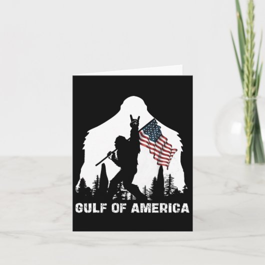 Golf van Amerika 2025 Grappige vlag van de VS Kaart (Voorkant)
