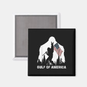Golf van Amerika 2025 Grappige  vlag van de VS Magneet (Voorkant / Achterkant)