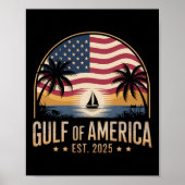 Golf van Amerika 2025  retro Amerikaanse FLA Poster (Voorkant)