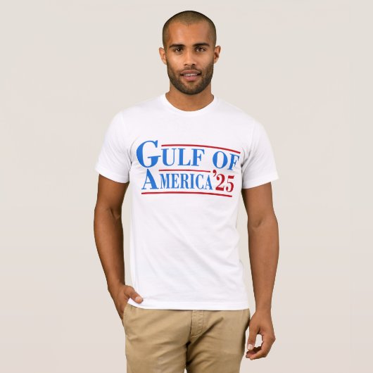 Golf van Amerika 2025 T-shirt (Voorkant volledig)