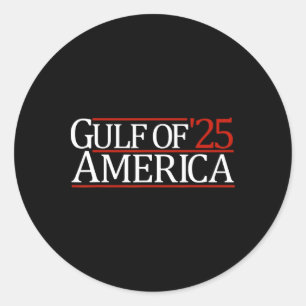 Golf van Amerika 25 2025 Golf van Amerika Ronde Sticker