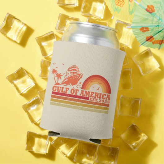 Golf van Amerika  Amerikaans patriottisch Blikjeskoeler (Insitu Zomer)