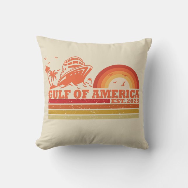 Golf van Amerika  Amerikaans patriottisch Kussen (Voorkant)