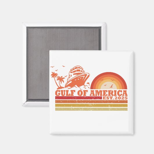 Golf van Amerika  Amerikaans patriottisch Magneet (Voorkant / Achterkant)