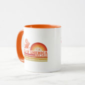 Golf van Amerika  Amerikaans patriottisch Mok (Voorkant links)
