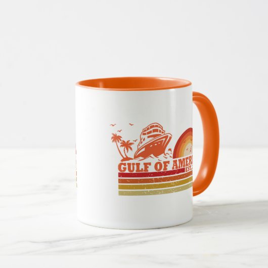 Golf van Amerika  Amerikaans patriottisch Mok (Voorkant rechts)