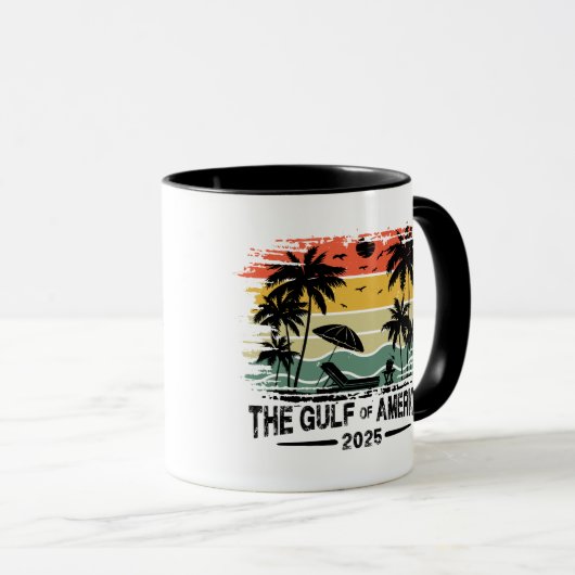 Golf van Amerika  Amerikaans patriottisch ontwerp Mok (Voorkant rechts)