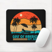 Golf van Amerika  Amerikaans patriottisch ontwerp Muismat (Met muis)