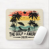 Golf van Amerika  Amerikaans patriottisch ontwerp Muismat (Met muis)