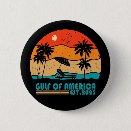Golf van Amerika Amerikaans patriottisch ontwerp Ronde Button 5,7 Cm (Voorkant)